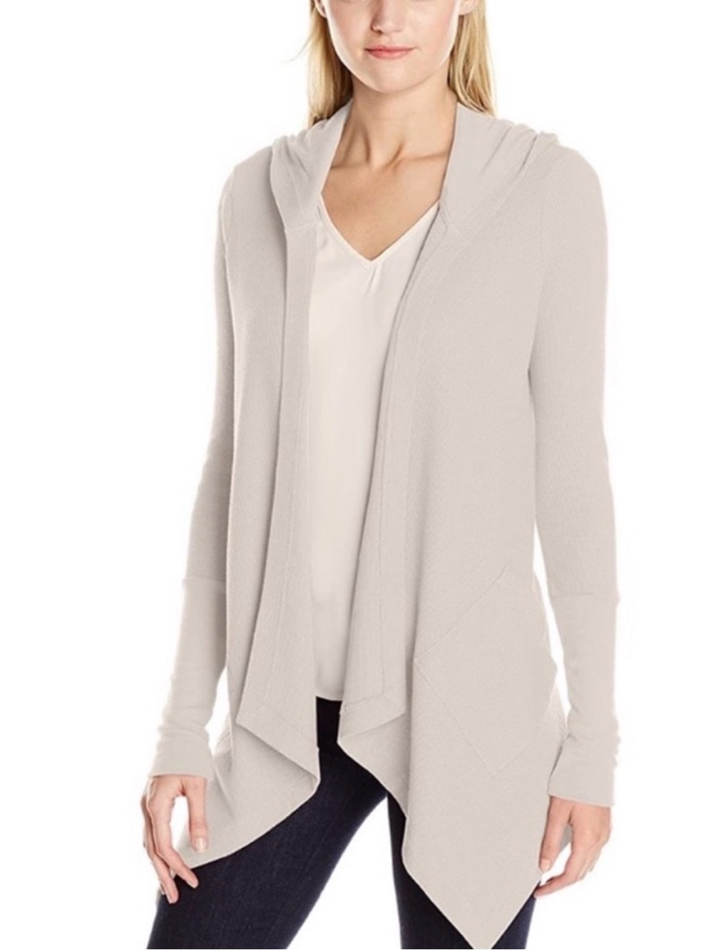 Splendid Thermal Flight Cardigan, Cream, M